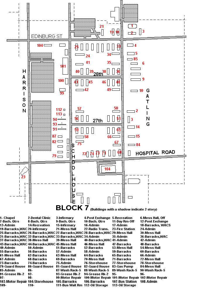 Camp Atterbury by Block Numbers